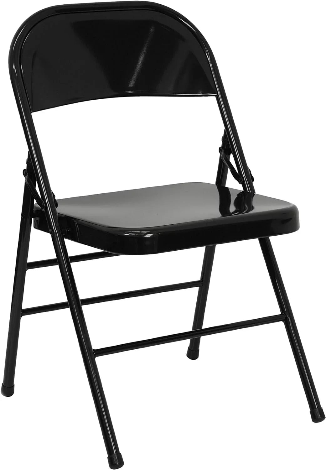 & Chair Double Series Triple Folding HERCULES Metal Black Hinged Braced