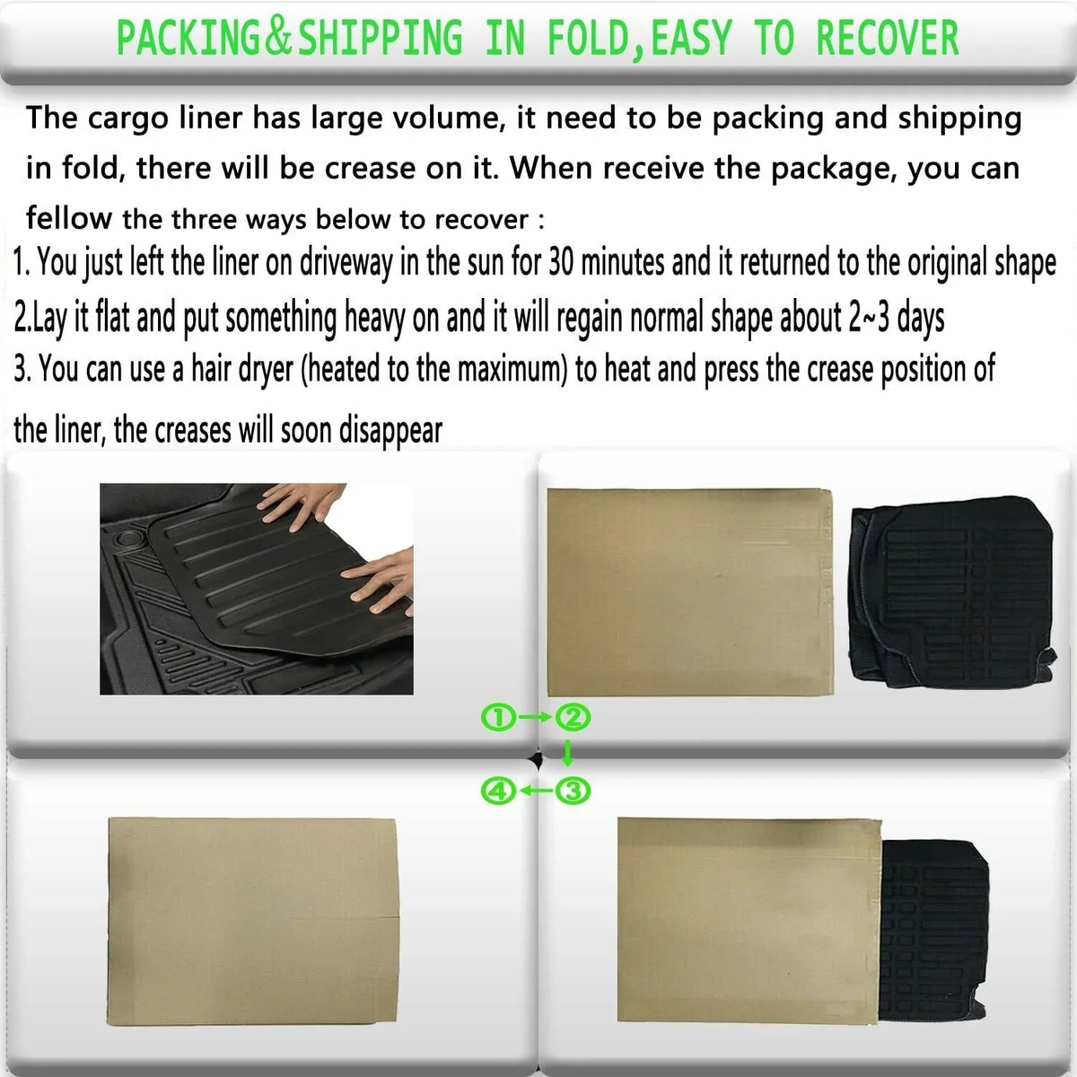 Cargo for Toyota Liner Mats 2020-2023 Highlander Custom Mat Waterproof Trunk