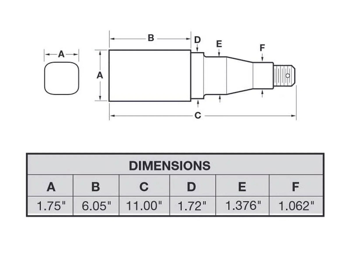 Includes (2) Pair 5 Bearings 1-3/8 Stock of 1-1/16 Hub Tapered Spindles - Assemblies &amp; Inch 5-Bolt Inch Inch Square To Trailer on