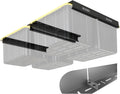 4 (Black, Ceiling Metal Bin For Storage Organization Most Supports Bins Heavy Overhead Sets) System, Garage WAGEE Rack, Racks, Container, Rack Duty