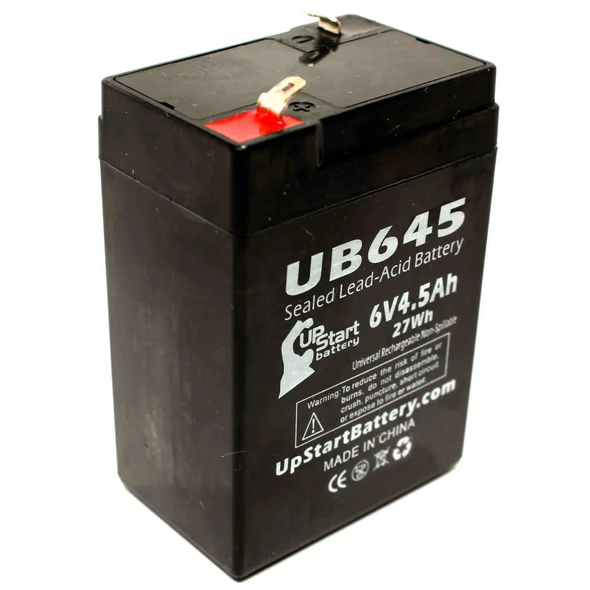 Battery Includes 4500mAh, Lead SLA) Compatible Acid UB645 F2 Lite 850 Universal F1 Pack Adapters Battery (6V, Tripp to AGM, 3x Sealed F1 - - Terminal 6 Replacement 4.5Ah, - BCPRO Terminal,