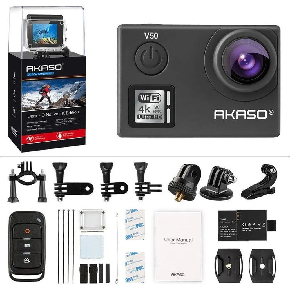Akaso V50 Action Camera-Native - with (Open 4K/30fps Wi-Fi MP Box) 20