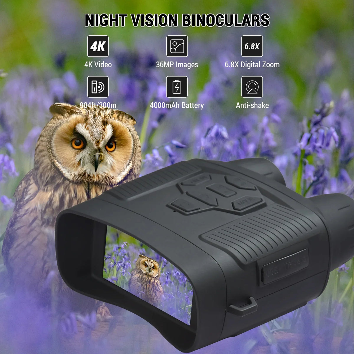 scope Observation Function shake shake -shake Vision Device scope,Infrared Enhanced Carevas Infrared shake Function 4K Night Stable Dazzduo Vision Device Vision Vision -shake