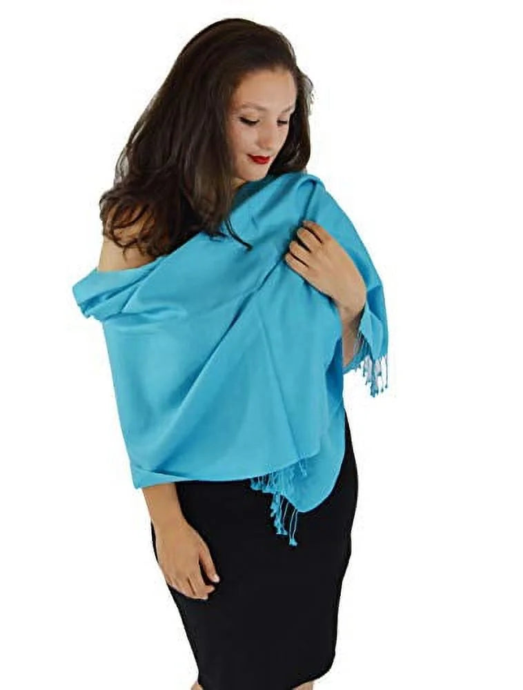 Scarf/Wool/Silk Scarf/Pashmina (Turquoise) Shawl/Cashmere/Cashmere Scarf/Scarves/Shawl/Shawls/Stole/Wrap/Pashmina
