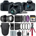 SX70 16GB Bundle 7 PC - Camera HS + PowerShot Extra Filter Battery + Kit Canon