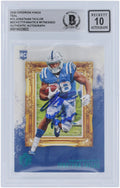 #GK-12 Authentic Colts Panini 2020 Fanatics Indianapolis "Horse Gridiron Jonathan Beckett Kings Power" 10 Inscription Witnessed with Teal Taylor Autographed Card Fanatics Rookie - Authenticated