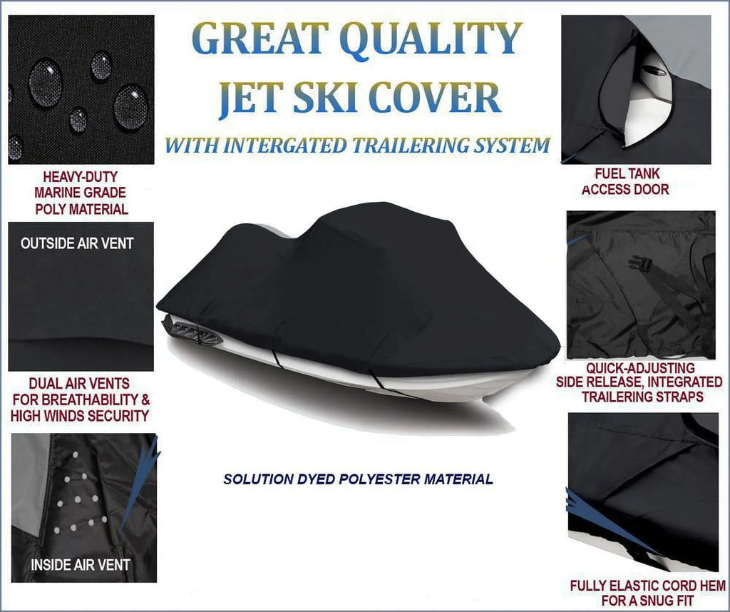 SKI 2001 Cover 800 2002 Cover YAMAHA 2003 2005 / for PWC XLT JET 1200 BLACK 2002 DENIER 2004 Compatible 2003 2004 JetSki 600