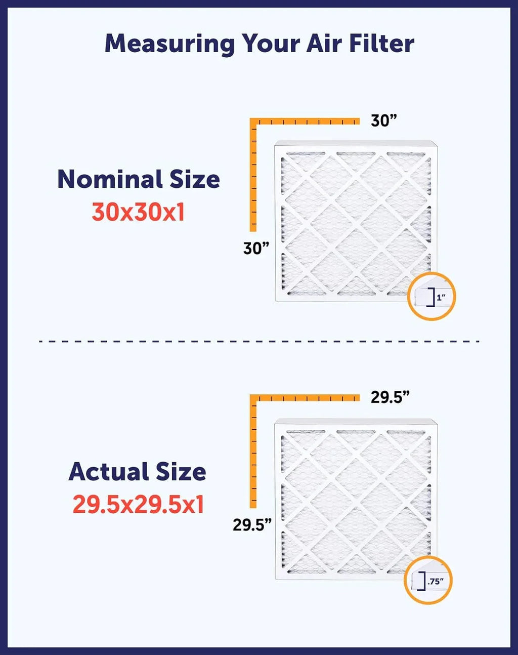 MADE 18.5 x USA 8 A/C King HVAC 24.5x18.5x1a x Filters 4-PACK Filter | Furnace Air Pleated | | | MERV 24.5 .75" Filter Actual IN dimension: