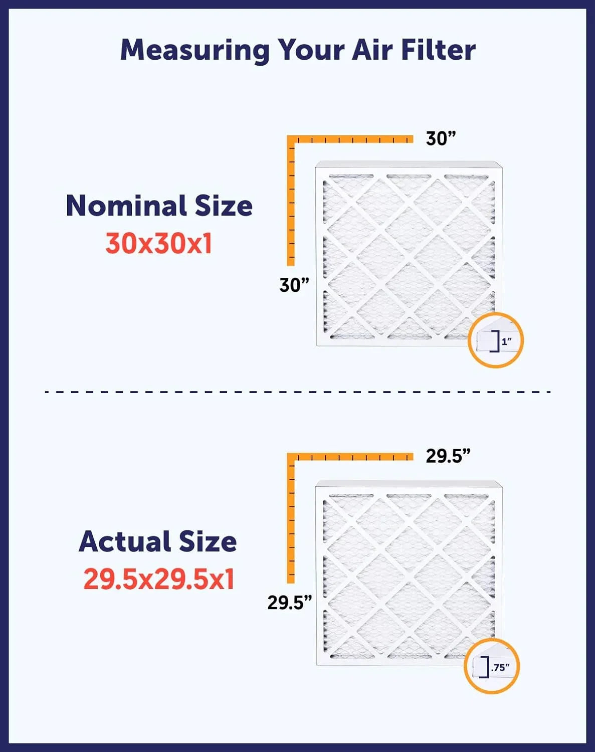 MADE 18.5 x USA 8 A/C King HVAC 24.5x18.5x1a x Filters 4-PACK Filter | Furnace Air Pleated | | | MERV 24.5 .75" Filter Actual IN dimension: