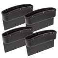Car Gap Driver 4pcs Black Side Red Box Crevice Passenger Storage Seat