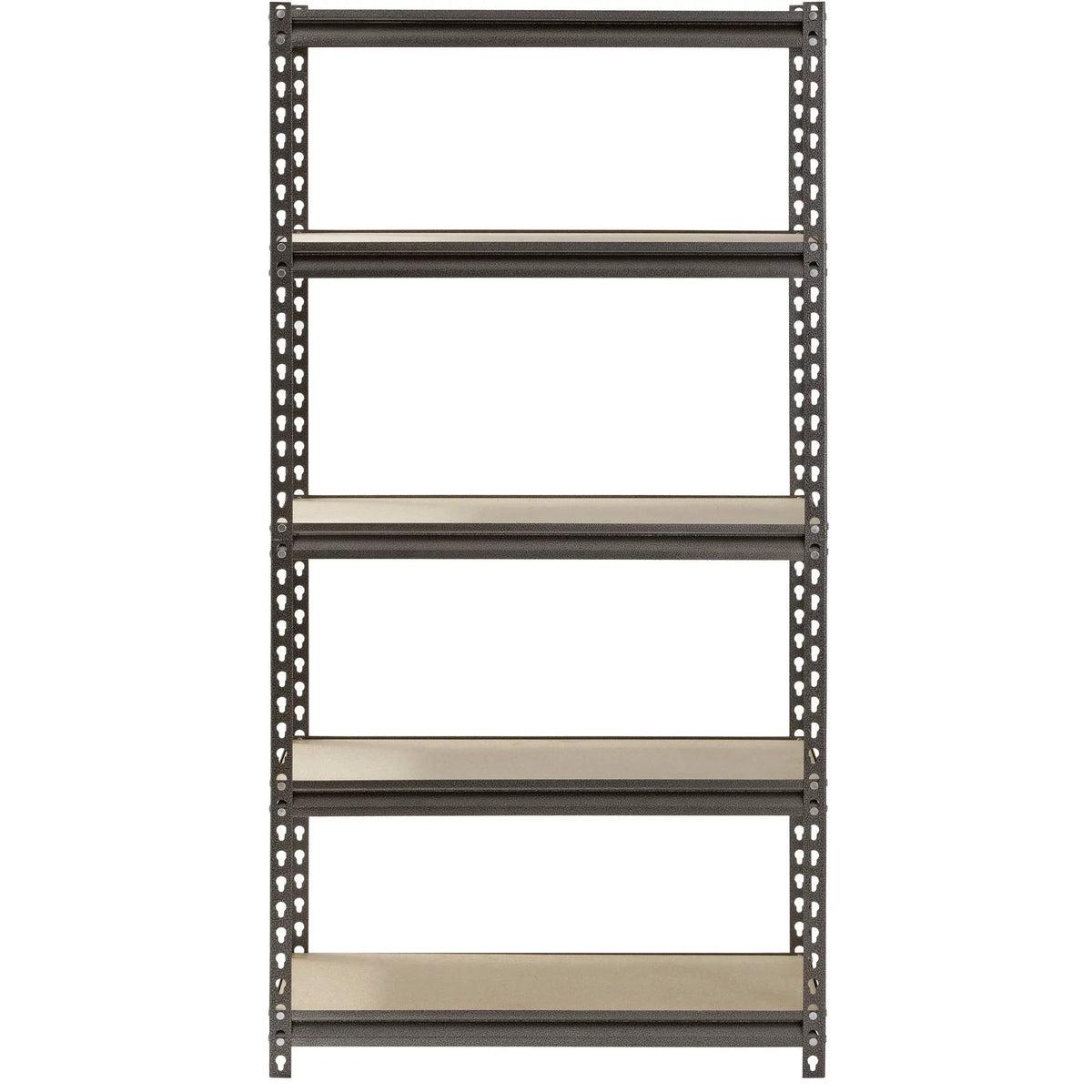 Capacity Steel 60"H lbs. Shelves, 30"W x per x 12"D Muscle 5-Shelf 500 Silver Rack Shelf; Freestanding