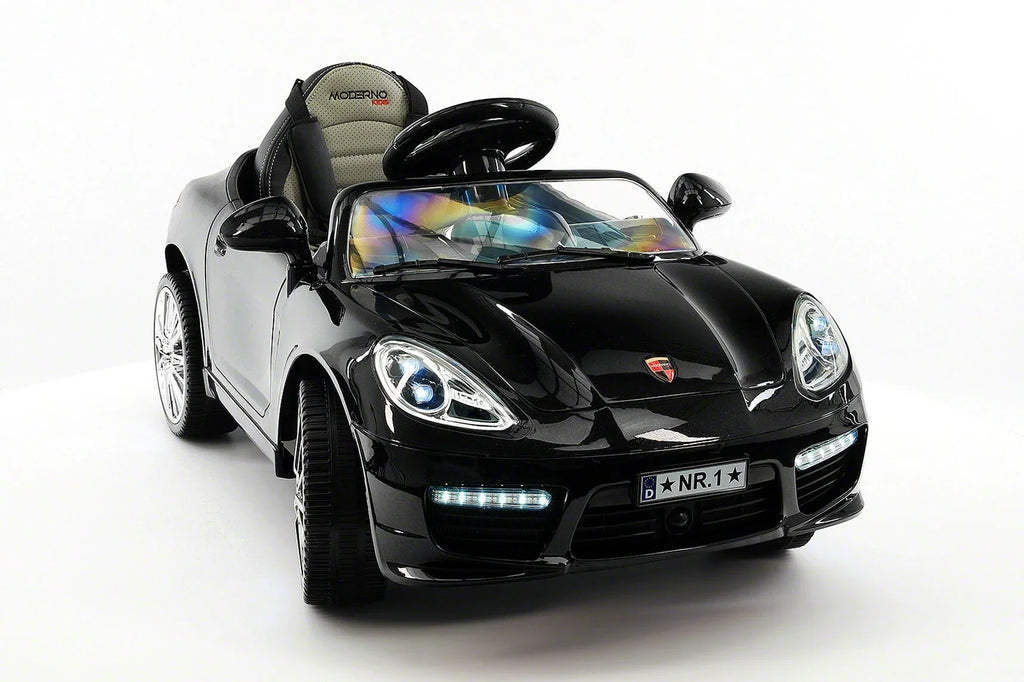 12V Ride-On R/C with Remote Kiddie Car | Metallic Electric Parental Roadster Kids Black