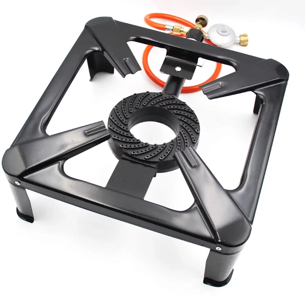 BBQ, and Camping Portable Efficient - Cast Single Stove Propane Cooker Gas for Nebublu Iron