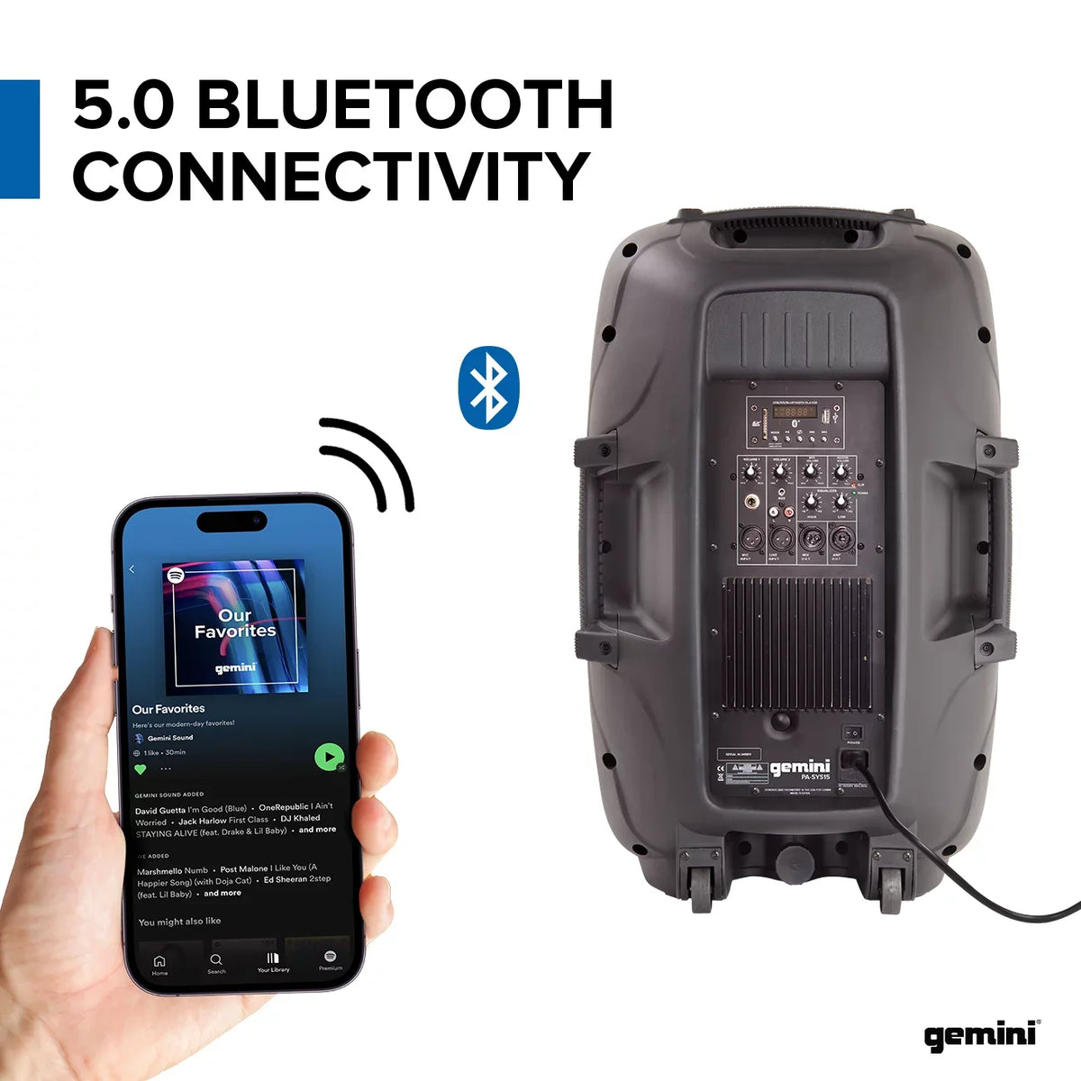 Speaker Package PA Dual Complete Gemini PA-SYS15