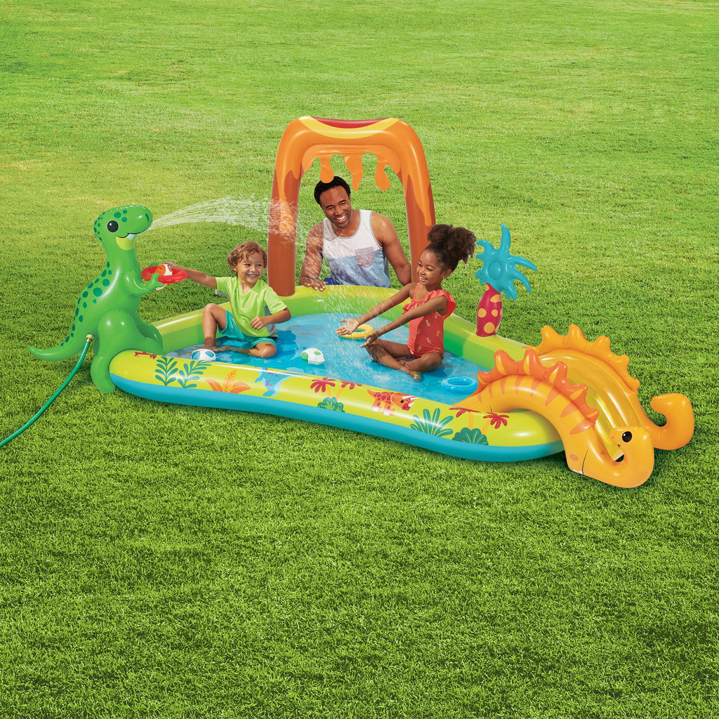 Dino Play Ages Day Center, Up, Inflatable Unisex Play and 2
