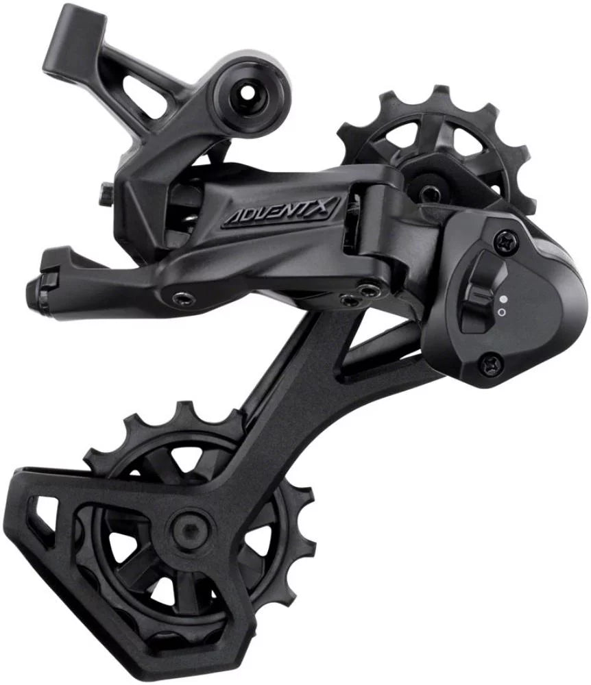 '- Rear 10-Speed, microSHIFT Derailleur X Black, Clutch With Medium Cage, ADVENT