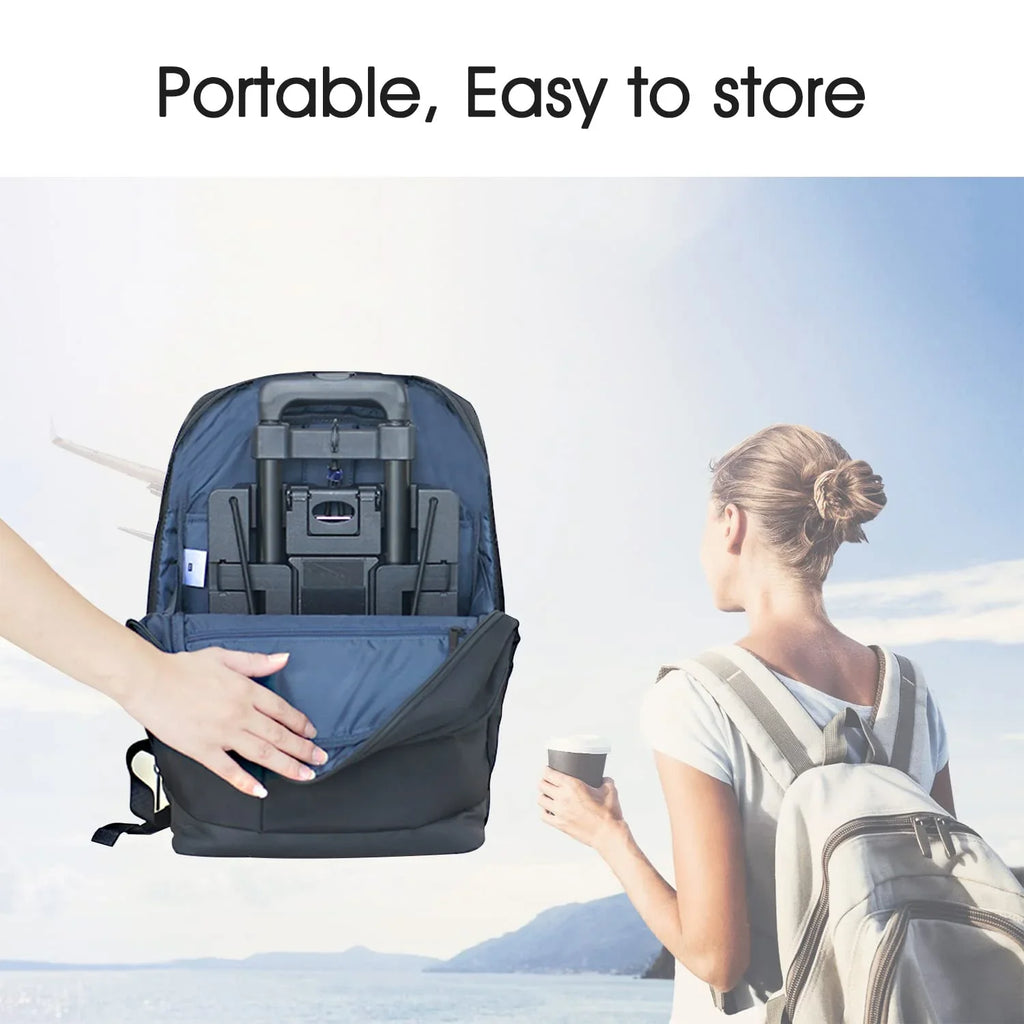 Car or Compartment. for Traveling,Extendable Under Base Airport-Carseat storable,and stowable Cart Plate,Foldable, Roller Seat Travel Your Over for Head seat Airplane