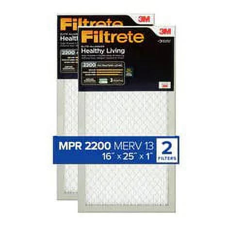 (40.6 16 in x EA01-2PK-1E, in cm) x 25 Filter Elite Allergen cm Filtrete x 2.5 cm 63.5 Reduction x 1 in