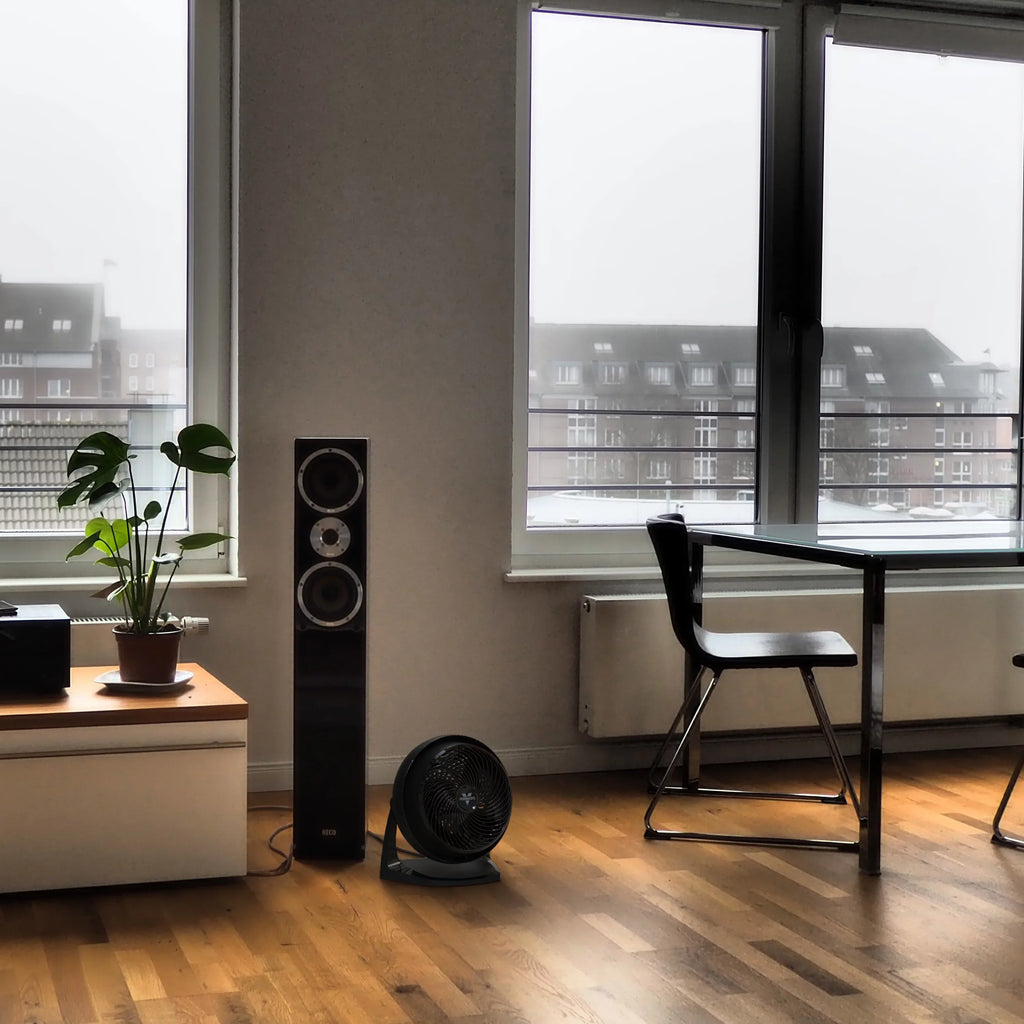Air Black Fan, (New) 62 13", Circulator Whole Room Vornado Floor