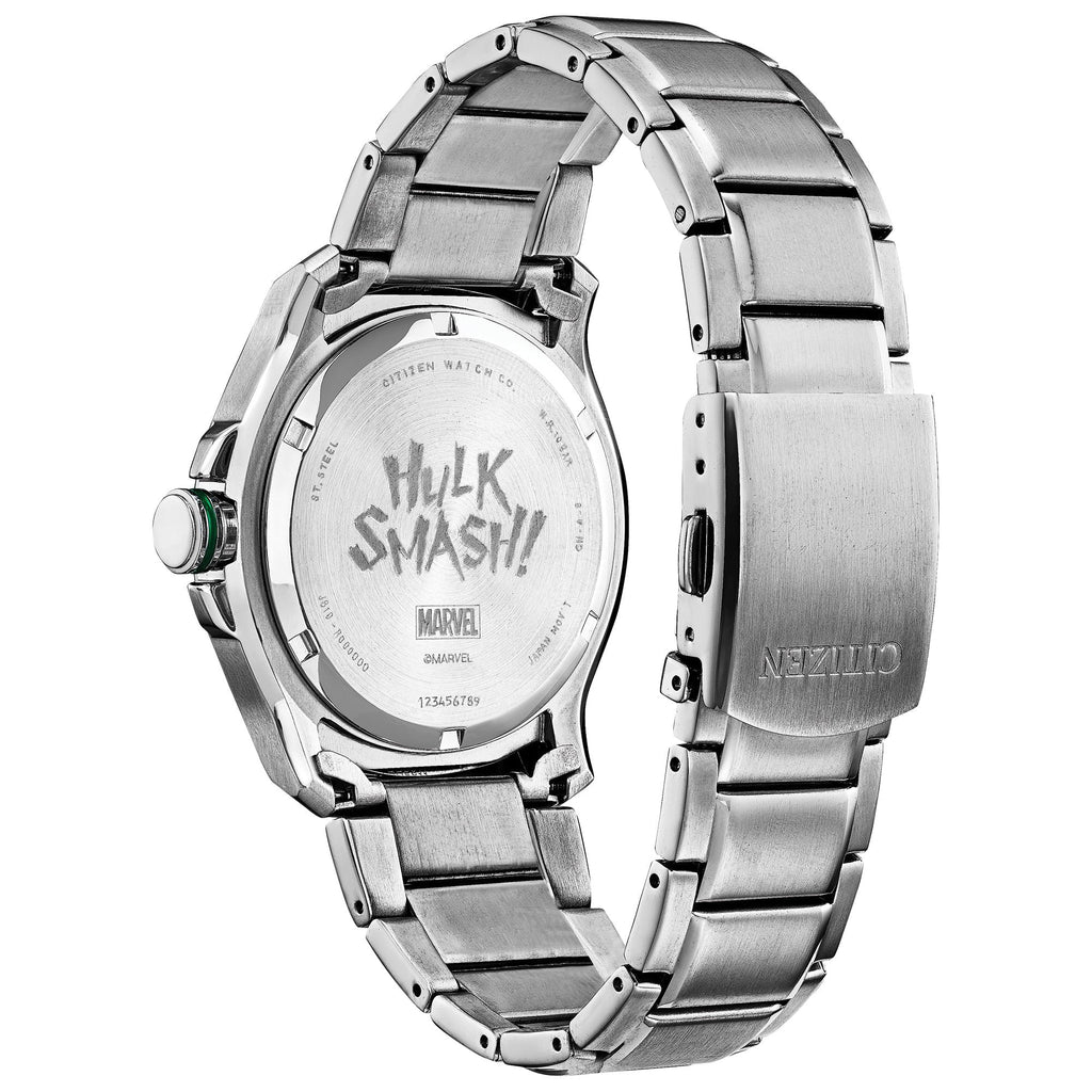 Smash Citizen Men's Watch Eco-Drive Steel Hulk AW1351-56W Marvel Stainless