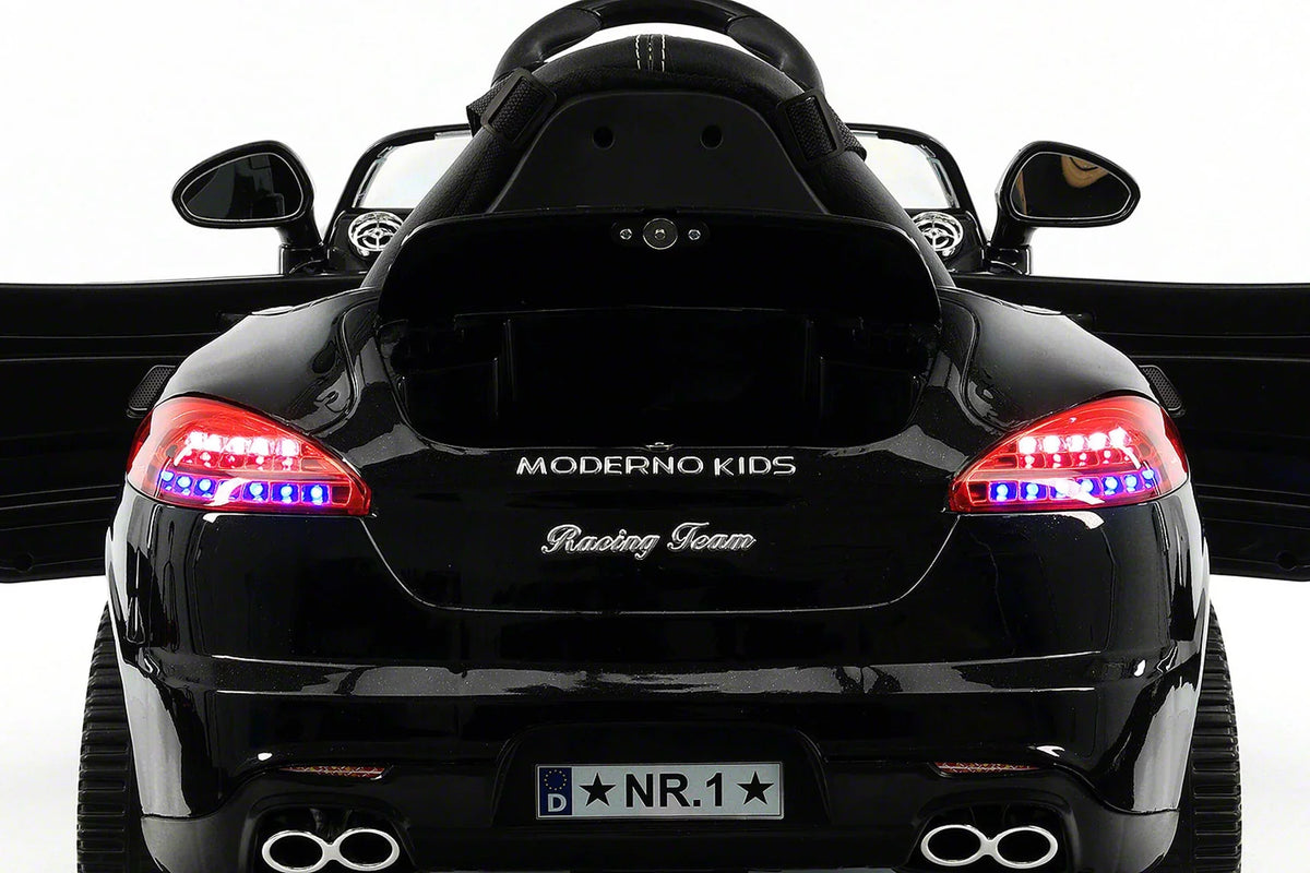 12V Ride-On R/C with Remote Kiddie Car | Metallic Electric Parental Roadster Kids Black