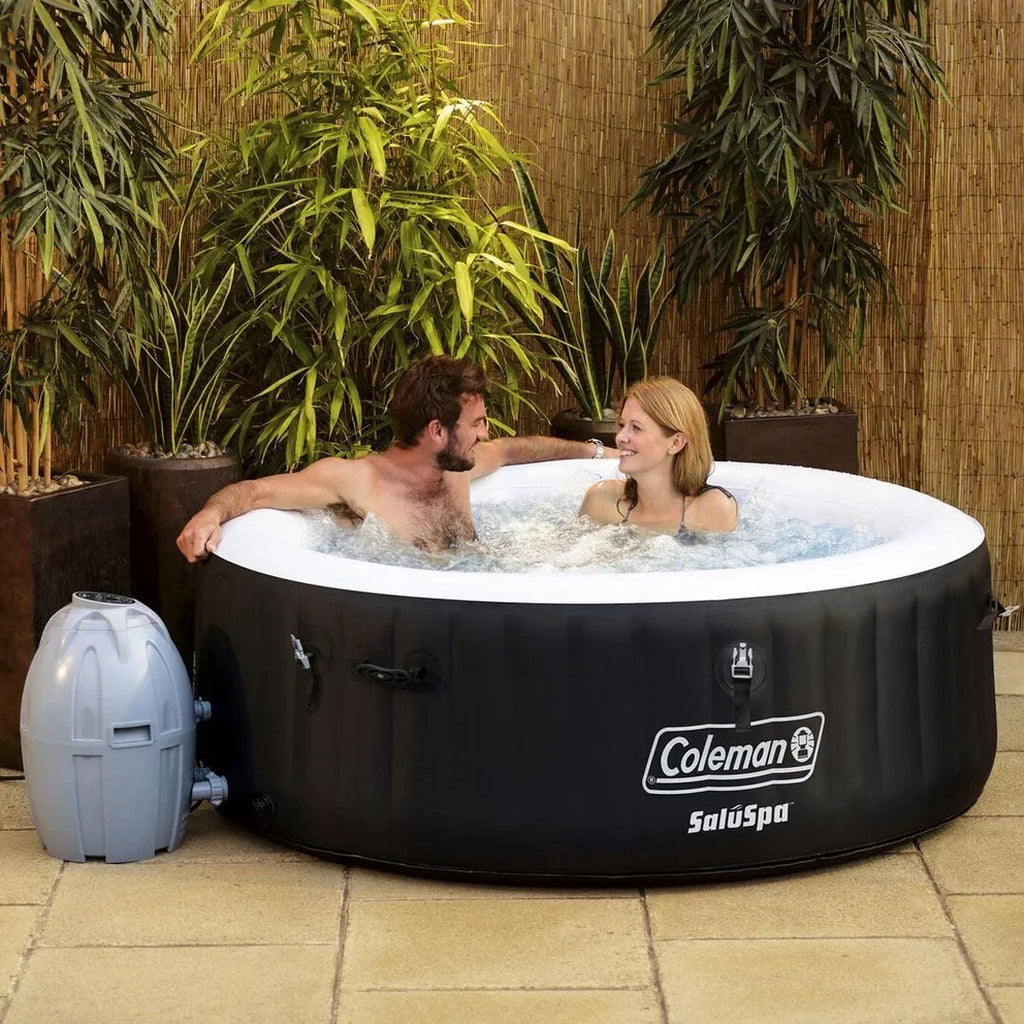 Hot Person Spa exterior Tub SaluSpa Coleman Inflatable 4 Portable 13804-BW