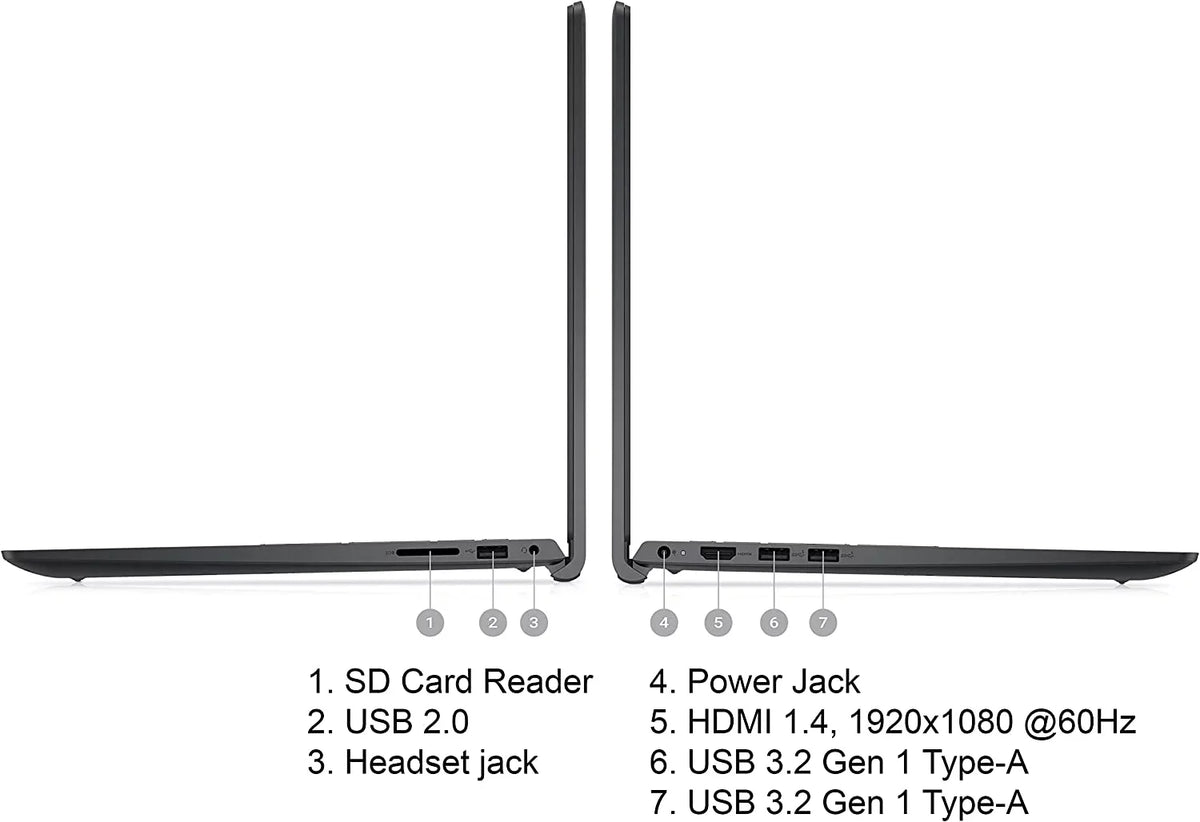 1TB Inspiron Core Xe Touchscreen Black Full RAM ,Wi-Fi, HD Intel Bluetooth，Windows Laptop 15.6" DDR4 11 Iris i7-1255U, ,Intel 15 Graphics,Webcam,HDMI SSD Home 64GB New Laptop,