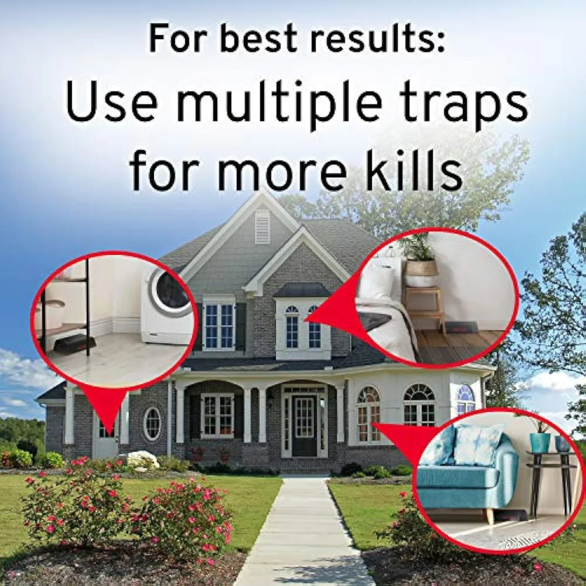 No See M250S Trap Upgraded Electronic Indoor 1 Touch, Trap,Black No Mouse Victor -