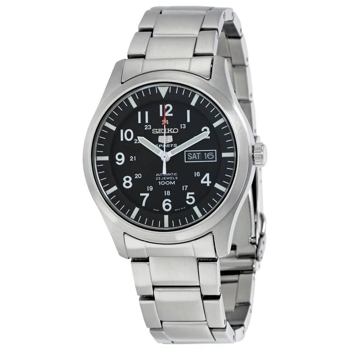 Men's Seiko SNZG13 Steel Automatic Series' Watch Stainless '5