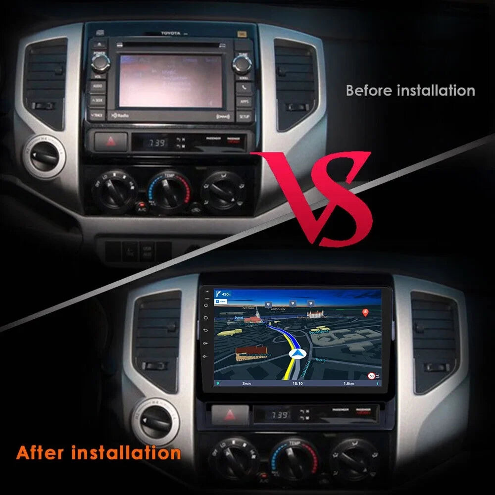 IPS climate FM 9inch Toyota 1280*720 Octa Android GPS NAVI Radio Car 4+32GB Carplay Fit Core 2005-2015 Stereo DSP AM Tacoma