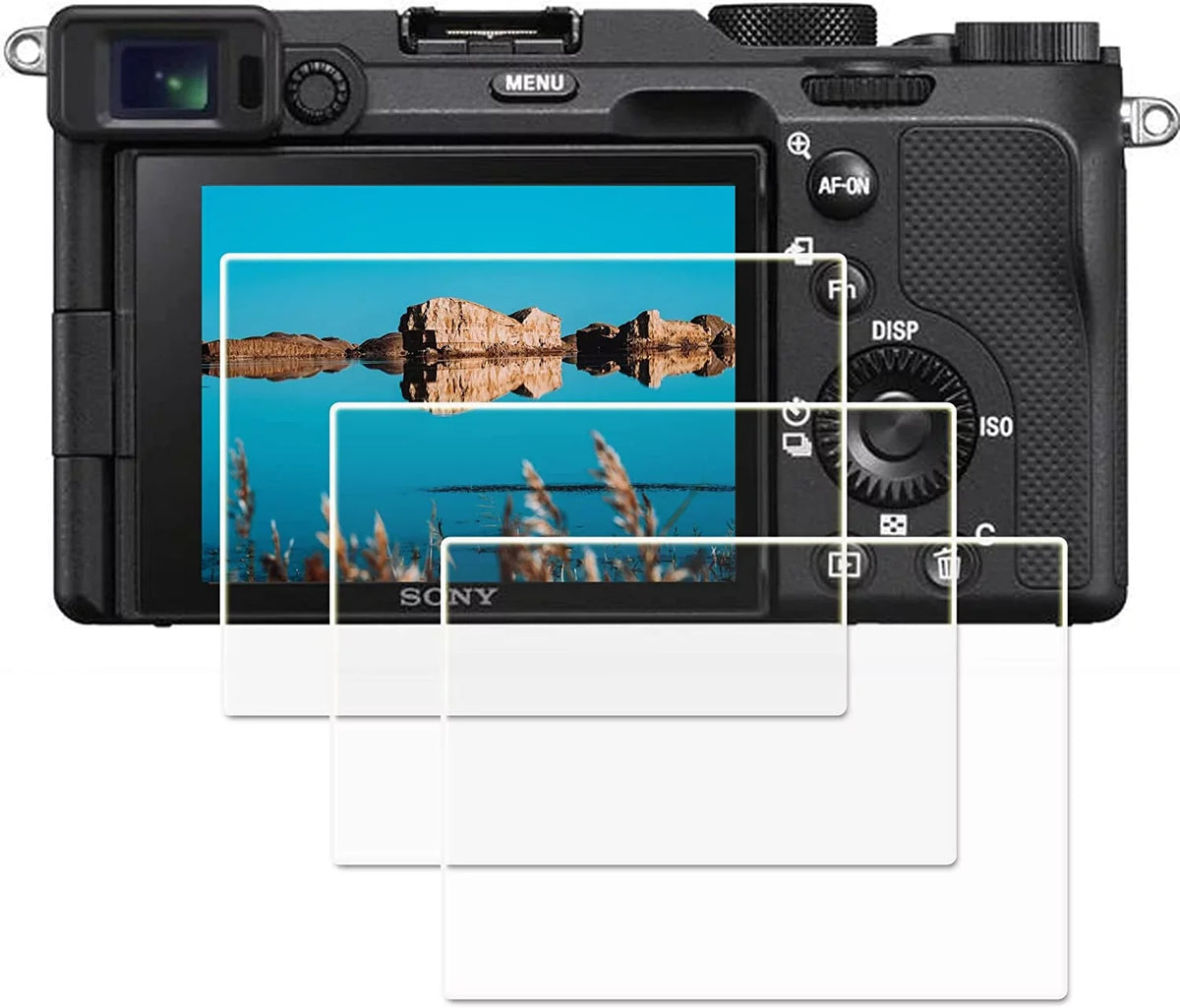 iv Protectors for Cover rx10 Packs), Glass (3 Tempered Protection LCD a7C Alpha Compatible Film Screen Alpha a7C