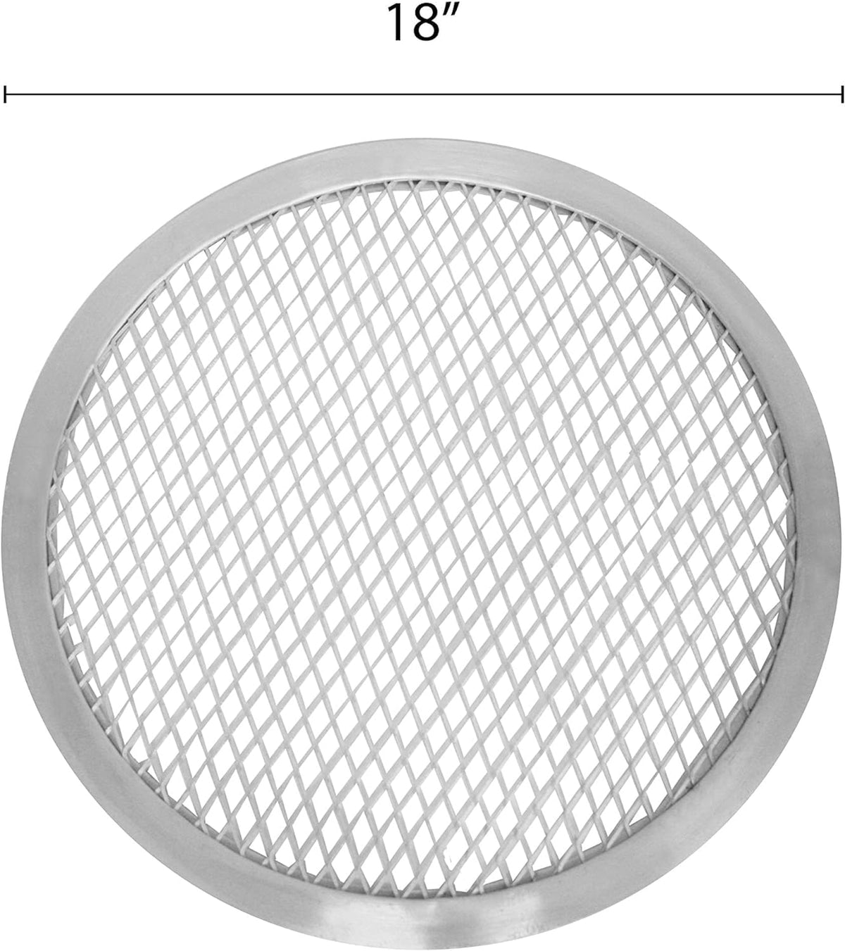 Tray Aluminum Kitchen Screen Pizza Home Baking Seamless Pizzeria Rim- & Pizza Tray Round Bakeware Restaurants Pizza of Baking 2 Round TrueCraftware- 18” Screen Pan Set for