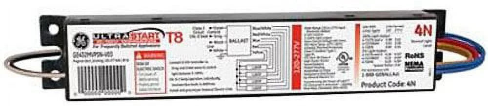 Rapid Start Lighting T8 Lamps UltraStart Fluorescent T8 Electronic Programmed GE432MVPS-N-V03W Dimming 62044 GE 100-3-Percent 0-10V 0-10-Volt