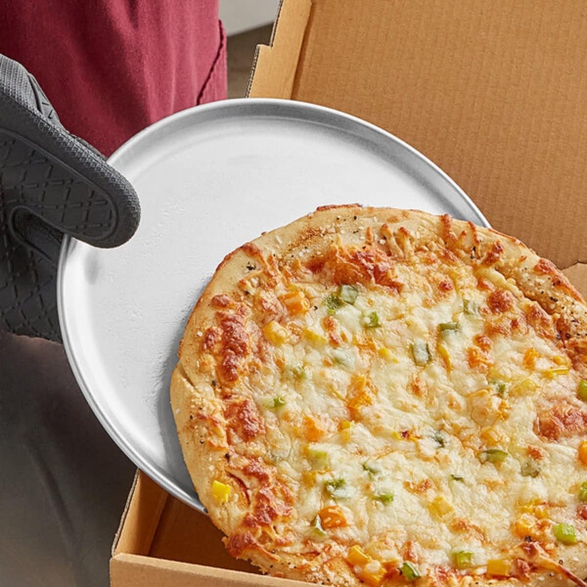 Home Pizzeria 10” Kitchen Set Round of Tray Pan TrueCraftware- Bakeware Baking Pizza Baking for Restaurants - design Round Tray Coupe Pan 6 Aluminum Tray & Pizza Pizza Tray