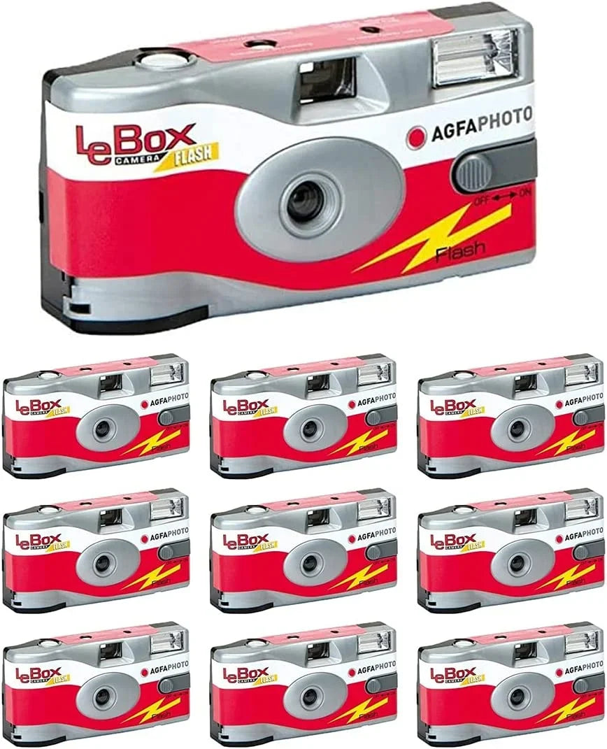 601020 Disposable Flash Agfa 27 10-Pack Camera LeBox Film Camera 35mm 400