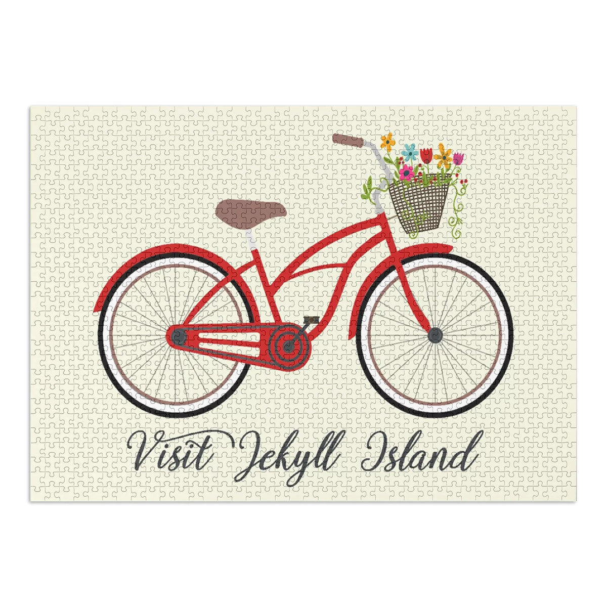 and Island, in USA) Adults 19x27, Piece dimension Basket Puzzle Challenging Puzzle, Jigsaw for Beach Made Cruiser Visit Jekyll Family, (1000 and Georgia,