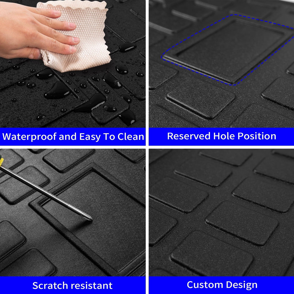 Fit 2013-2023 Row (3rd 4Runner Seats Toyota Cargo Backrest Liner 7 Mats) Mats+Trunk Mat Mat+Floor Trunk