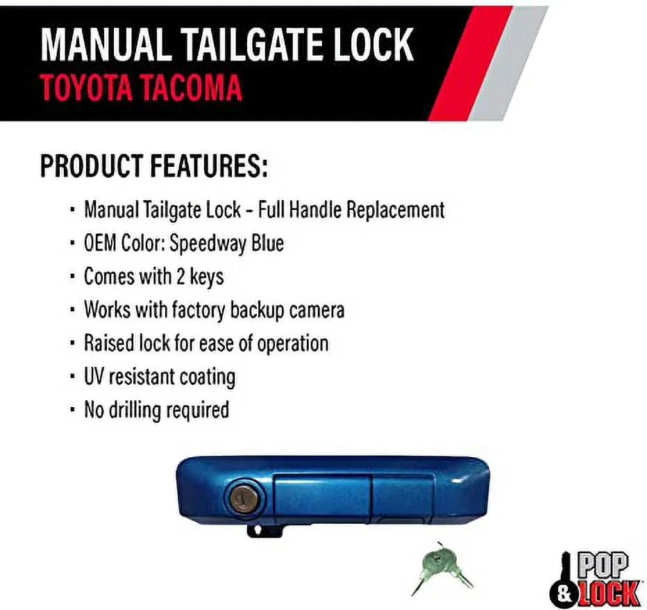 Lock Lock) Metallic Lock PL5507 Tacoma (Standard for Tailgate Blue Pop Manual & Toyota Nautical