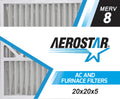 20x20x5, MERV Box 8, Filter, 20x20x5 Air Aerostar Pleated of Carrier Replacement 2