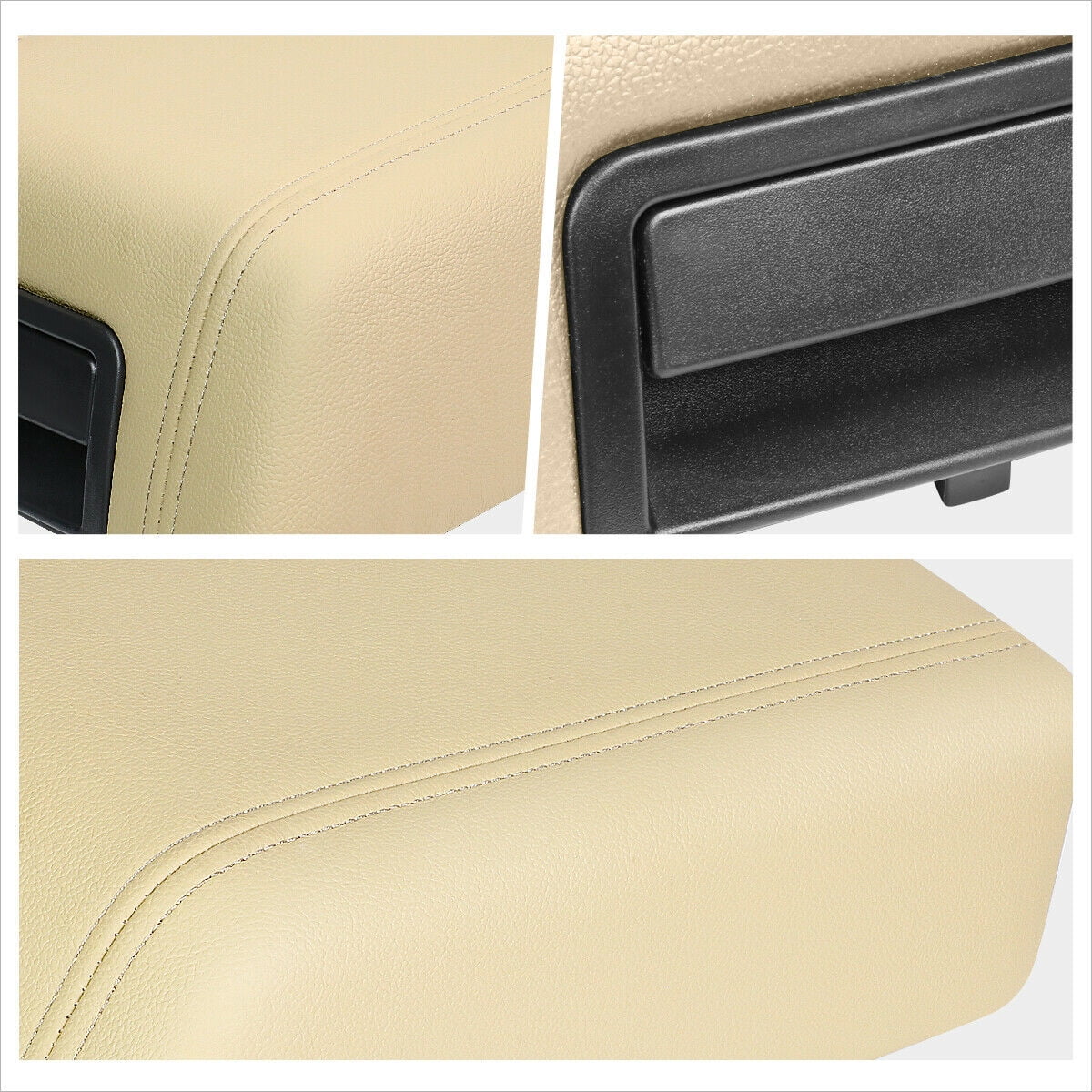 Lincoln Teledu Console Latch Cover Armrest Repair Center Kit Beige Top For Lid