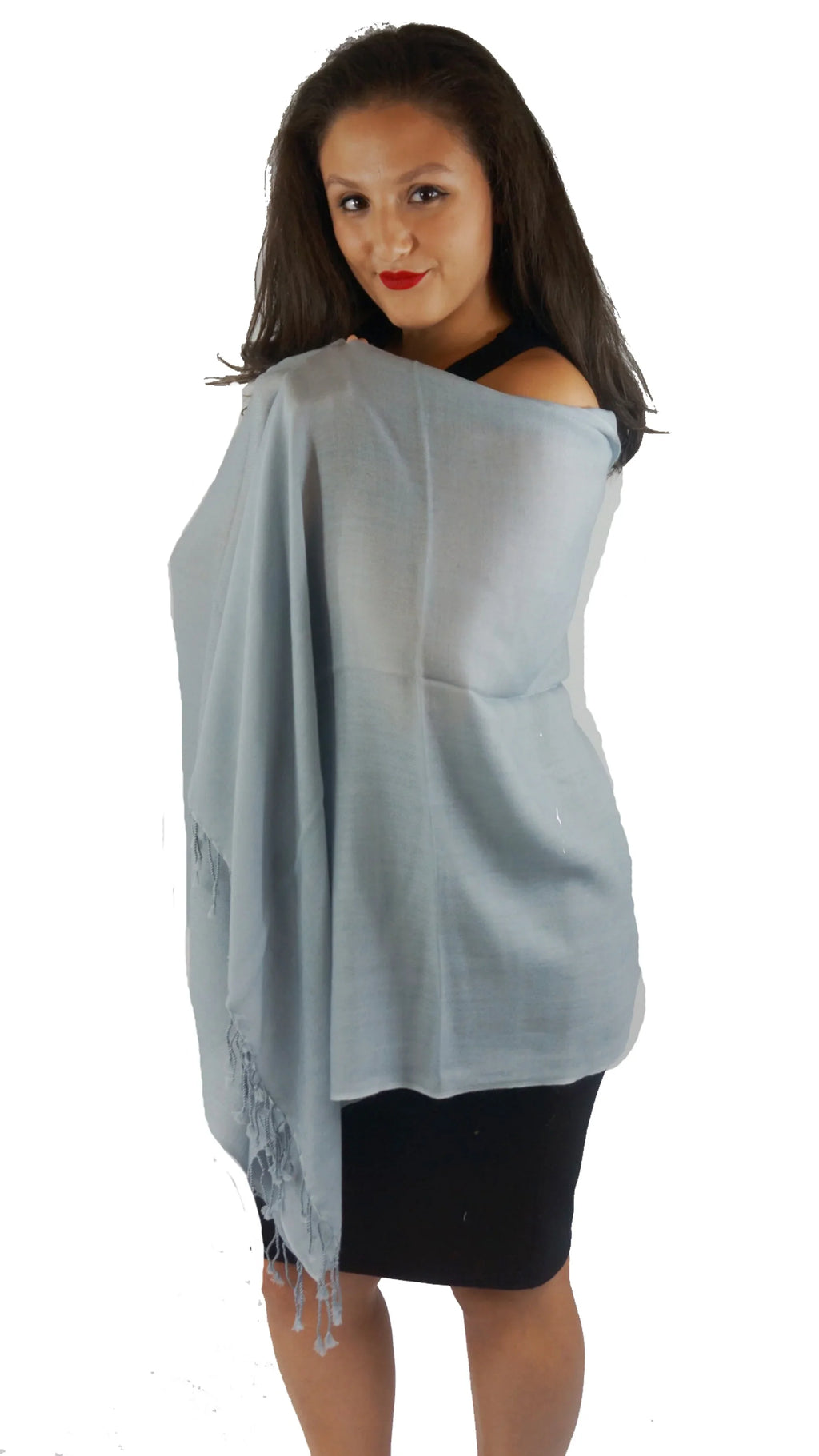 Scarf/Scarves/Shawl/Shawls/Stole/Wrap/Pashmina (Silver Shawl/Cashmere/Cashmere Scarf/Pashmina Scarf/Wool/Silk Grey)