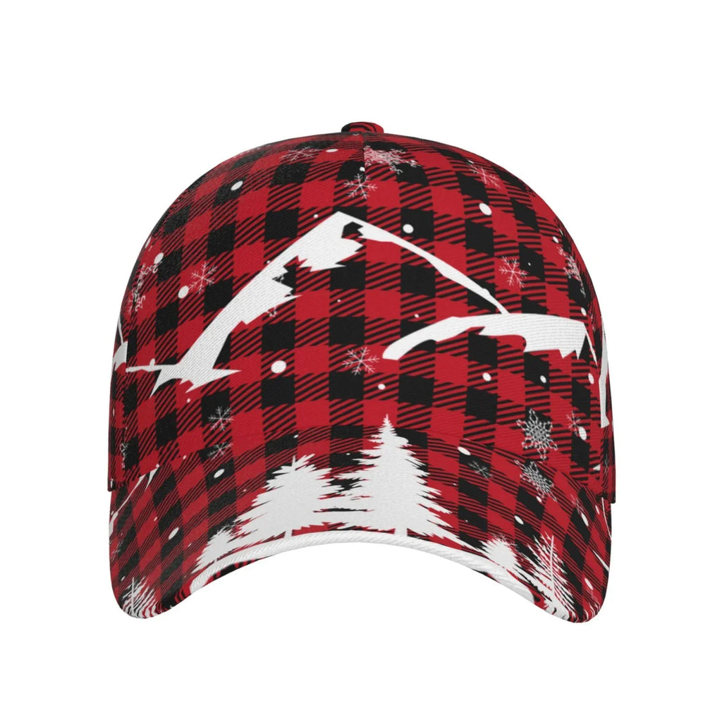 Workouts exterior Tree Plaid) Balery Baseball Activities dimension Running Cap for Seasons Dad Hat(Christmas Buffalo Adjustable All and