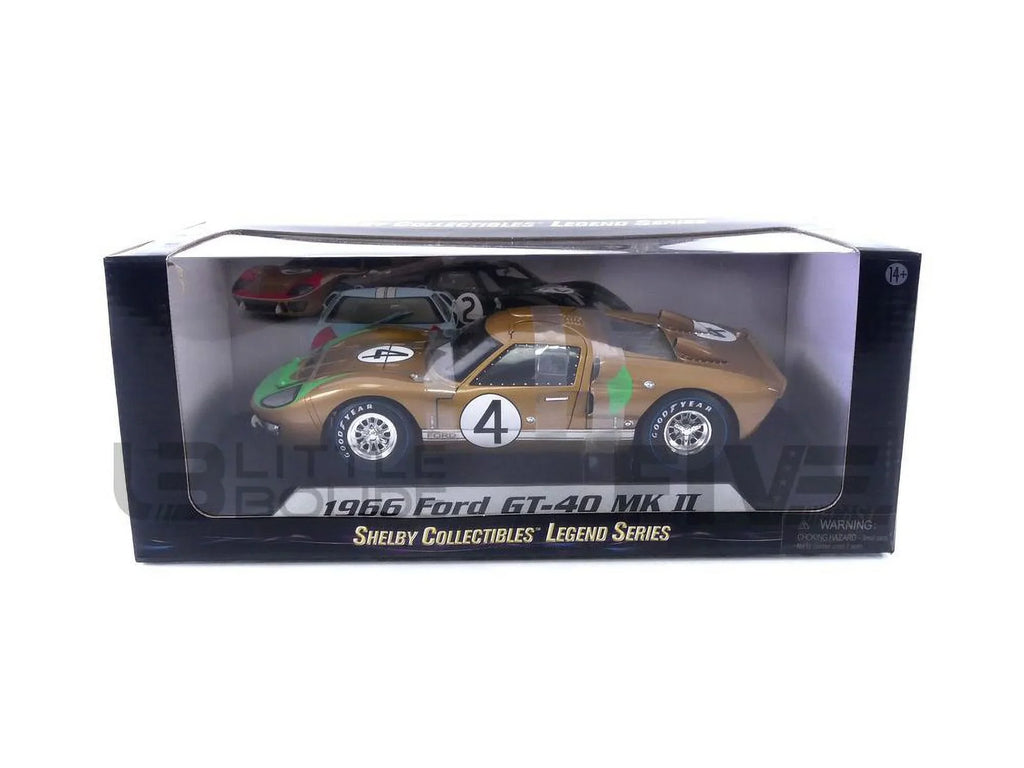 SC414 Gold GT-40 Model 1966 2 Car Shelby 1-18 MK Diecast Collectibles No.4