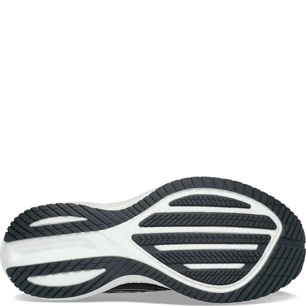 12.5 Triumph Wide Shoe, Men's Black/White, 20 Saucony Running