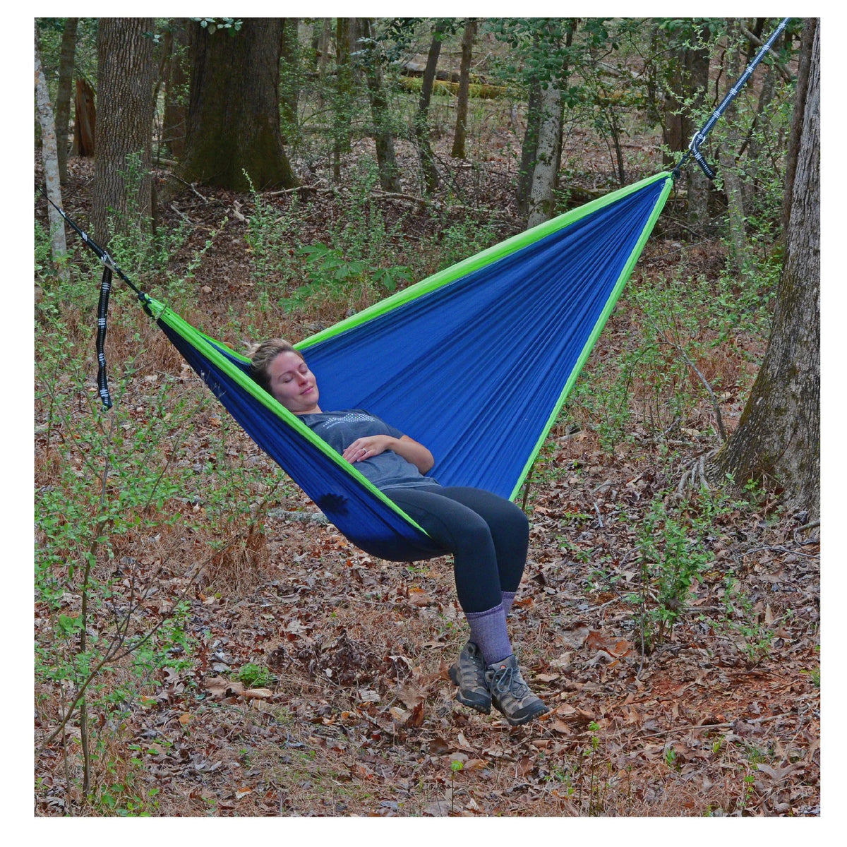 and 118" Blue Green Collection The Camping Polyester Hamptons Hammock Traveler