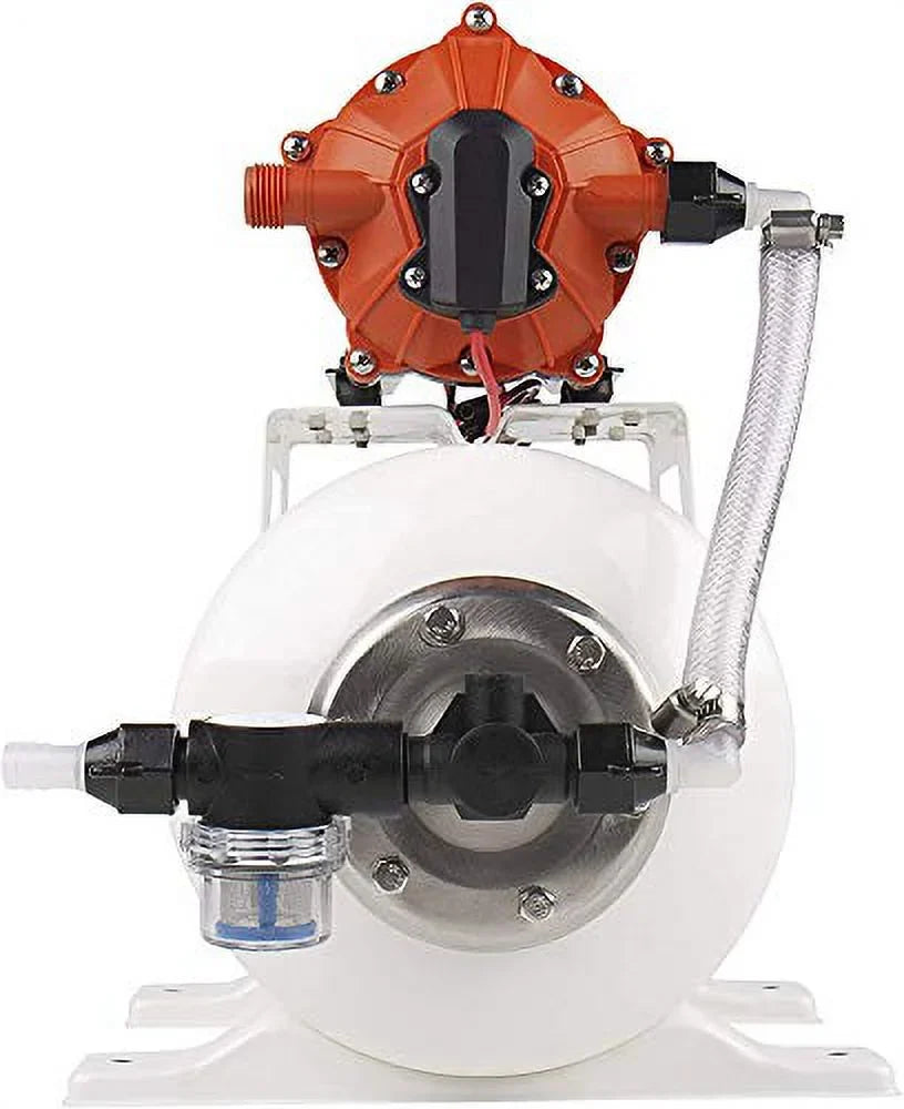 '- 60 SEAFLO Tan Gallon Pump and System liquid PSI, 12V, GPM, Tank 2 Accumulator 5.5