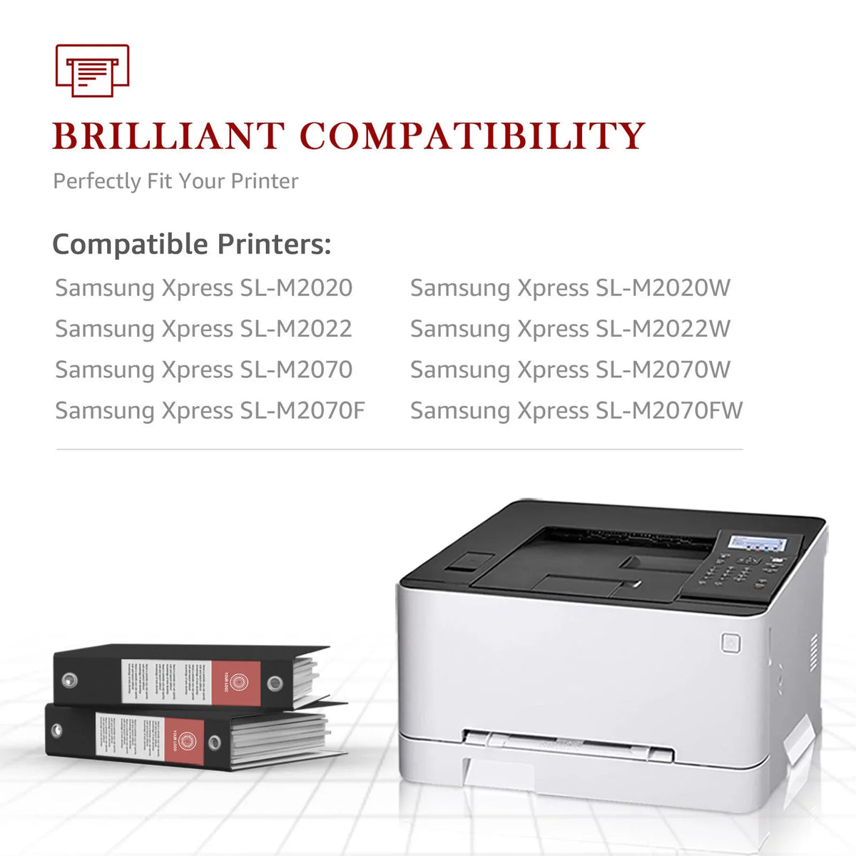 4-Pack 111S Tonerkingdom MLT-D111S for Compatible Toner Laser (Black) Replacement Ink M2020W M2070W M2070FW Printer with Xpress Work