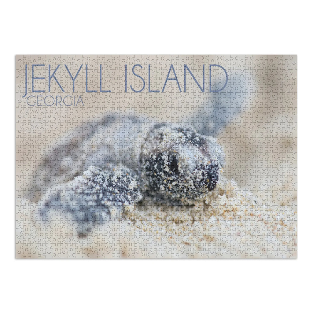 Puzzle USA) Family, Made Challenging 19x27, Island, Hatching Jekyll for Turtle and (1000 Georgia, Hawksbill Adults dimension Puzzle, Jigsaw Piece in
