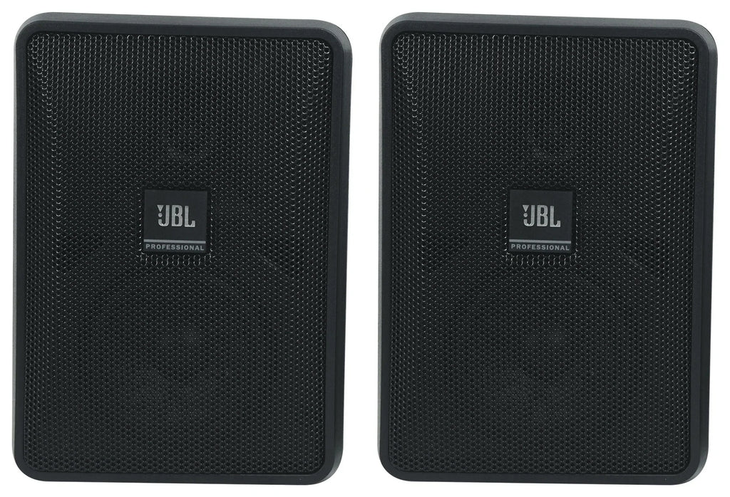 (6) Control Wall Commercial 3" Amp 23-1 70v JBL Indoor/exterior + Speakers Black