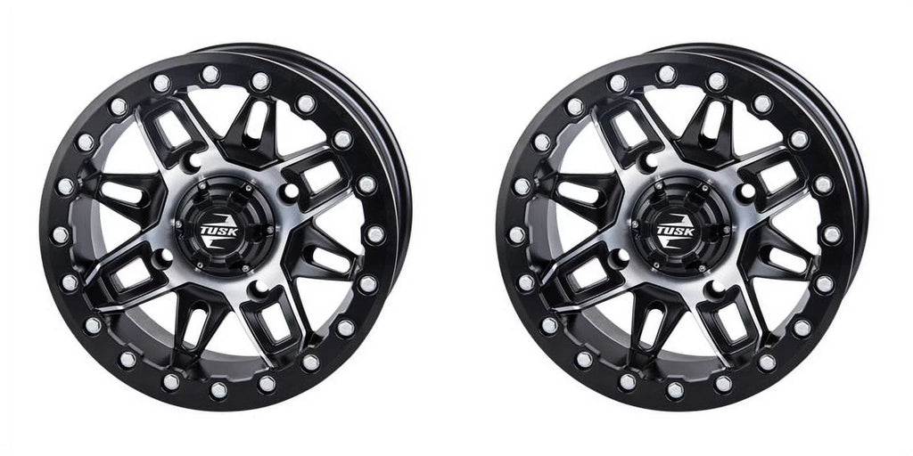 Pro 2021-2022 (2 Pack) HD10 CAN-AM Beadlock Wasatch 2.0 Limited 5.0 + For Machined/Black Defender Wheel 4/137 Tusk 15x7